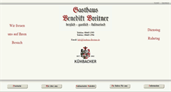 Desktop Screenshot of gasthaus-breitner.de