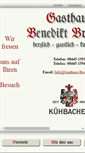 Mobile Screenshot of gasthaus-breitner.de